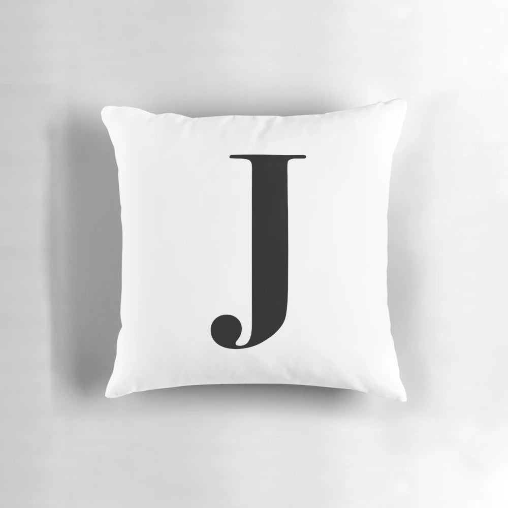Monogram Pillow with the Letter J