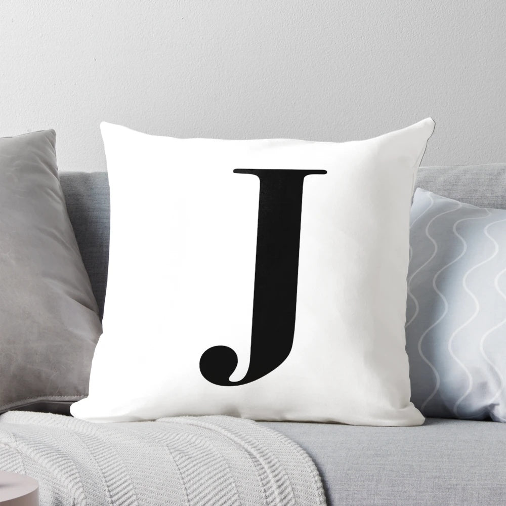 Monogram Pillow with the Letter J