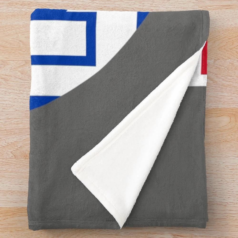 New York-themed custom plush blanket