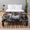 Soft and cozy plush blanket featuring a custom photo collage of Noah Sebastian