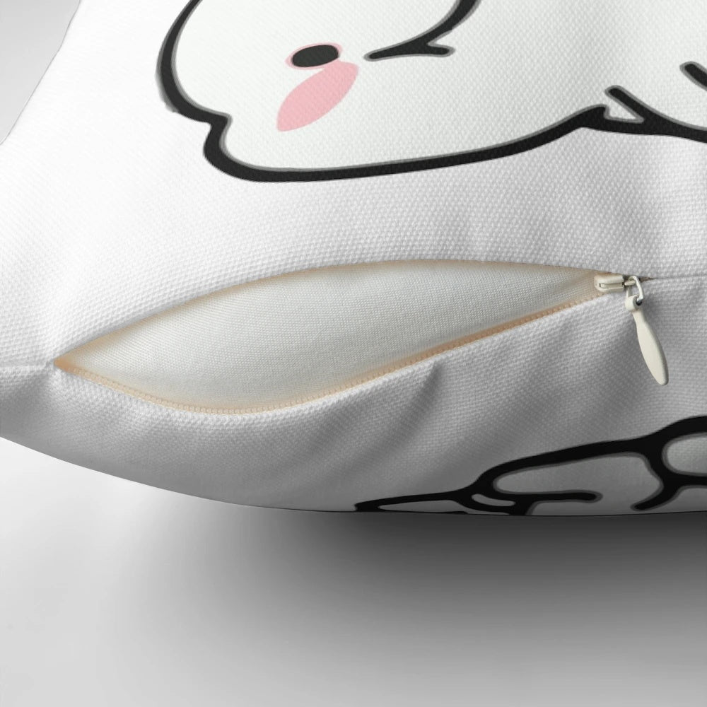 Pillow with the text "I Just Want to Touch Your Butt All the Time" printed on it.