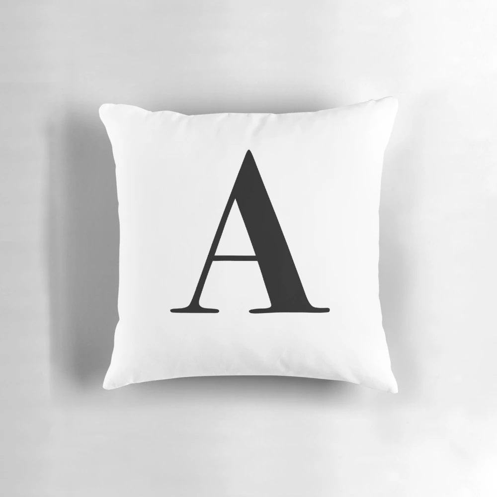 Personalized Pillow with Custom Monogram - Letter A