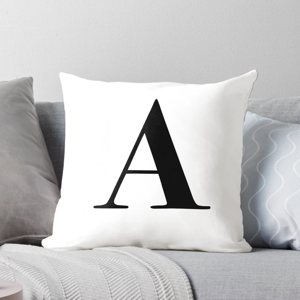Personalized Pillow with Custom Monogram - Letter A