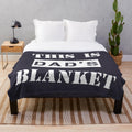 Personalized plush blanket with customizable text