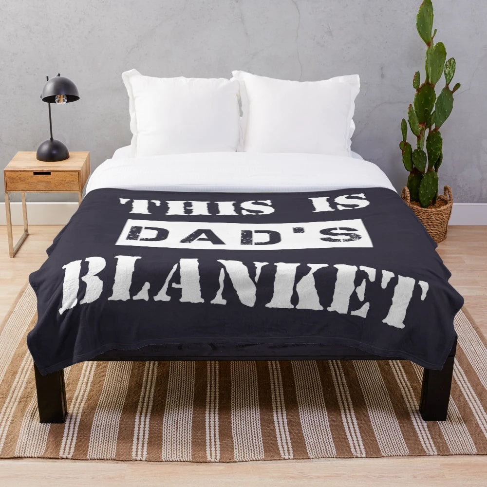 Personalized plush blanket with customizable text