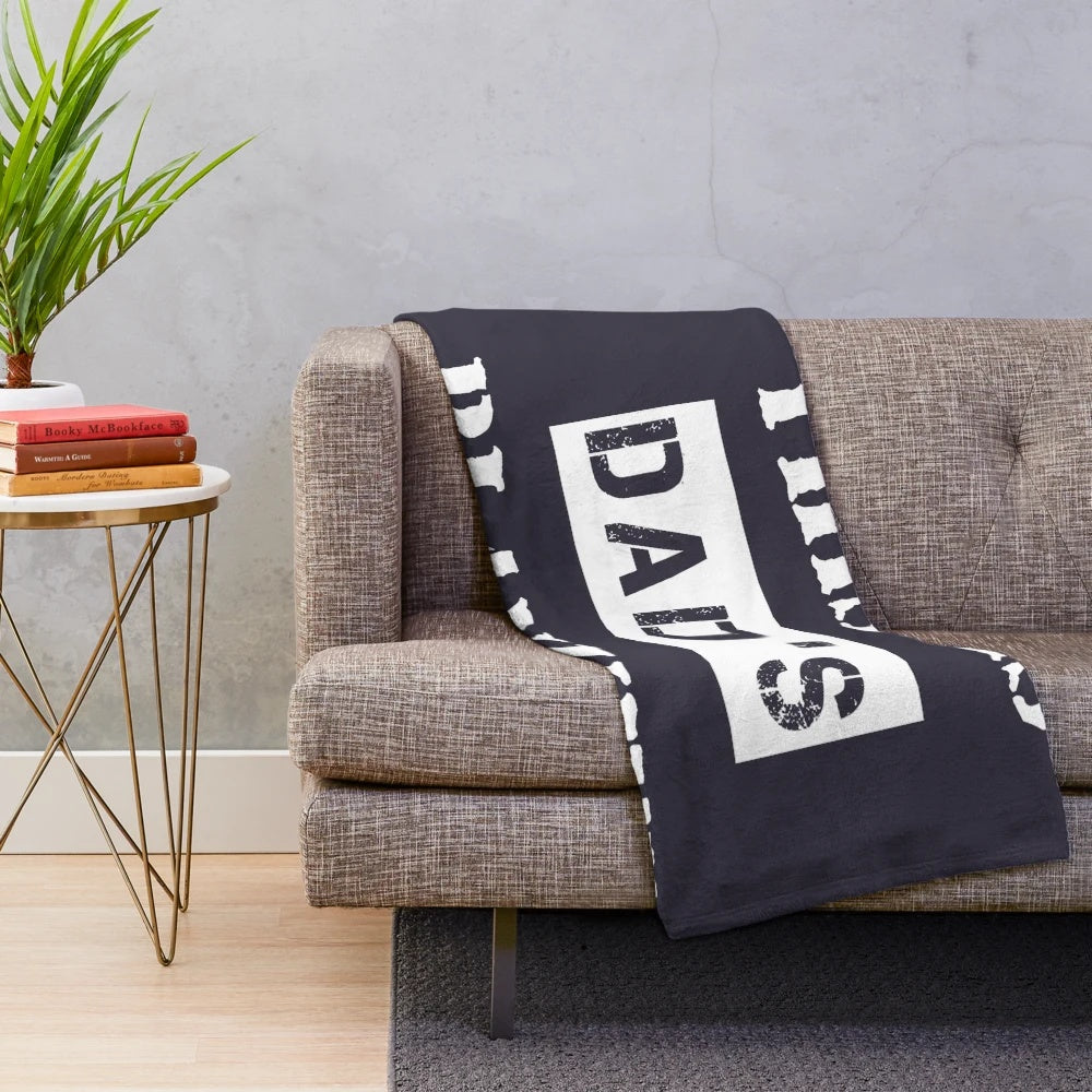 Personalized plush blanket with customizable text