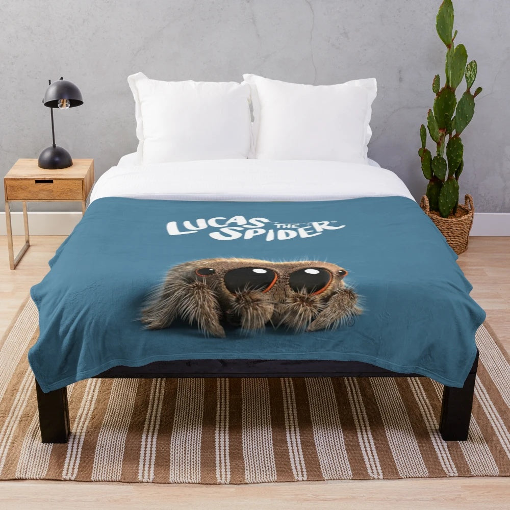 Custom plush blanket with personalized design