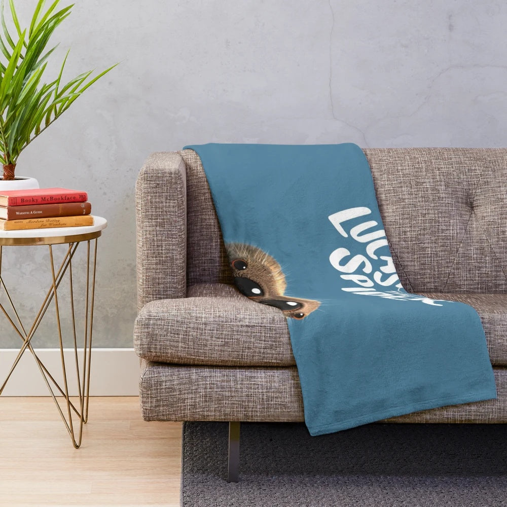 Custom plush blanket with personalized design