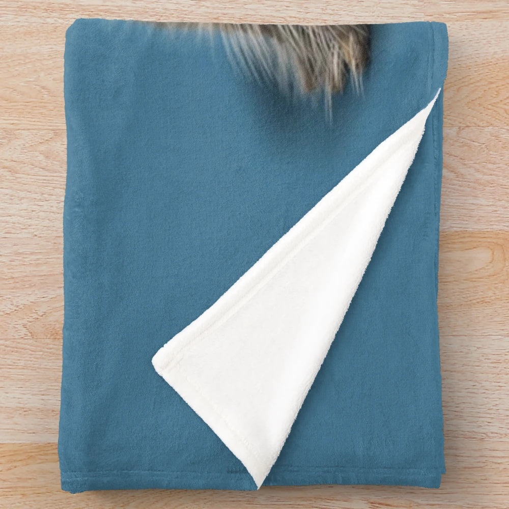Custom plush blanket with personalized design