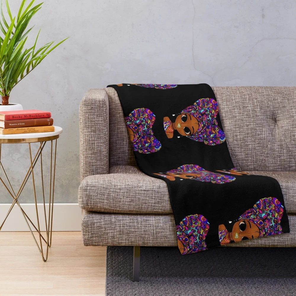 Soft and Cozy Plush Blanket with Customizable Design