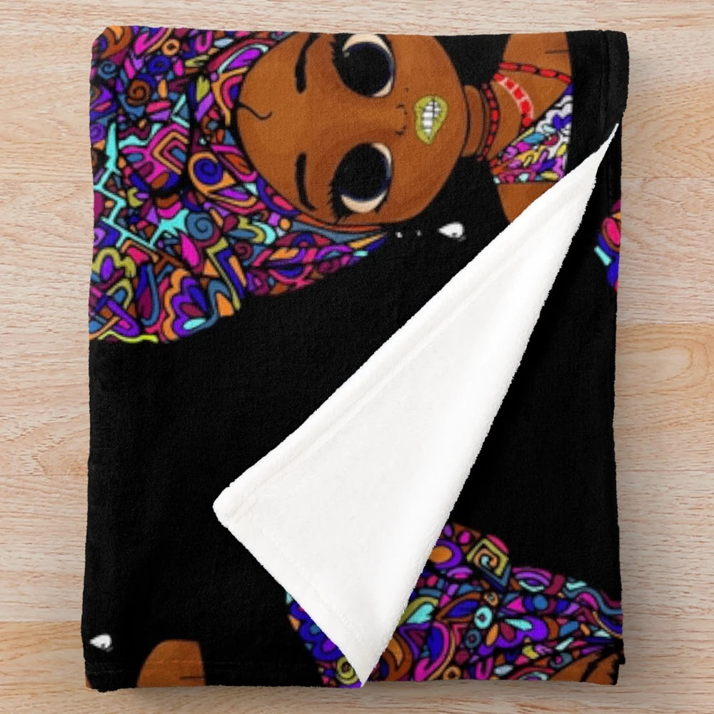 Soft and Cozy Plush Blanket with Customizable Design