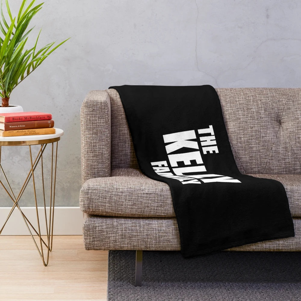 Personalized Plush Blanket with Family Name "Kelly