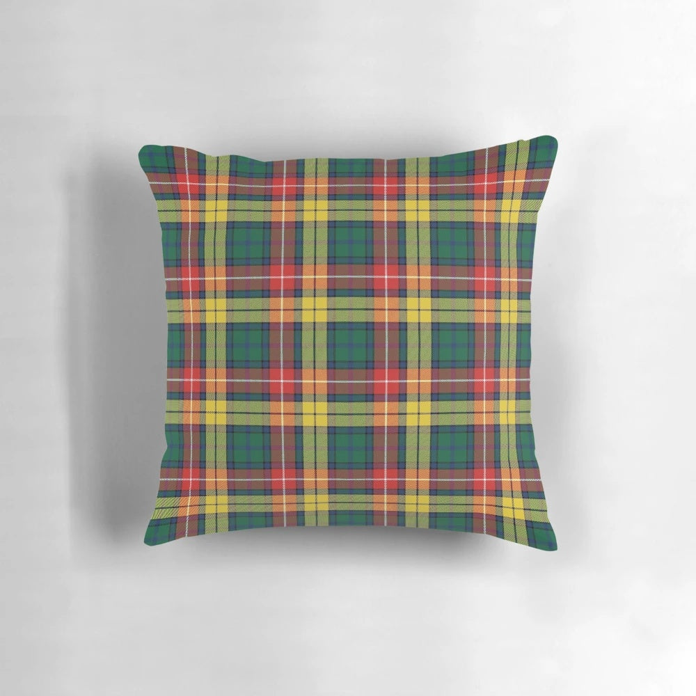 Richardson tartan pattern pillow featuring the official clan and family tartan design.