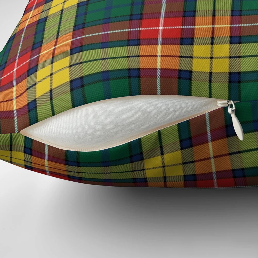 Richardson tartan pattern pillow featuring the official clan and family tartan design.