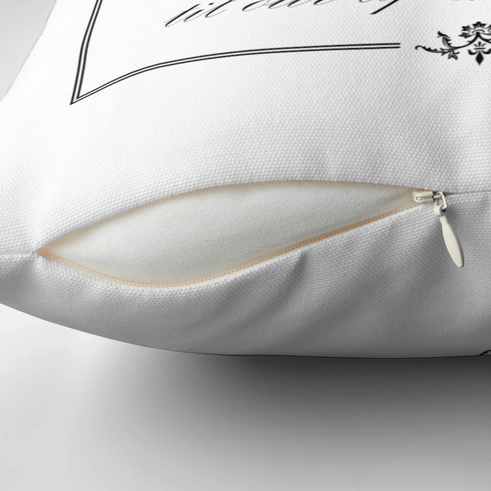 Scottish wedding vows pillow with Outlander-inspired design