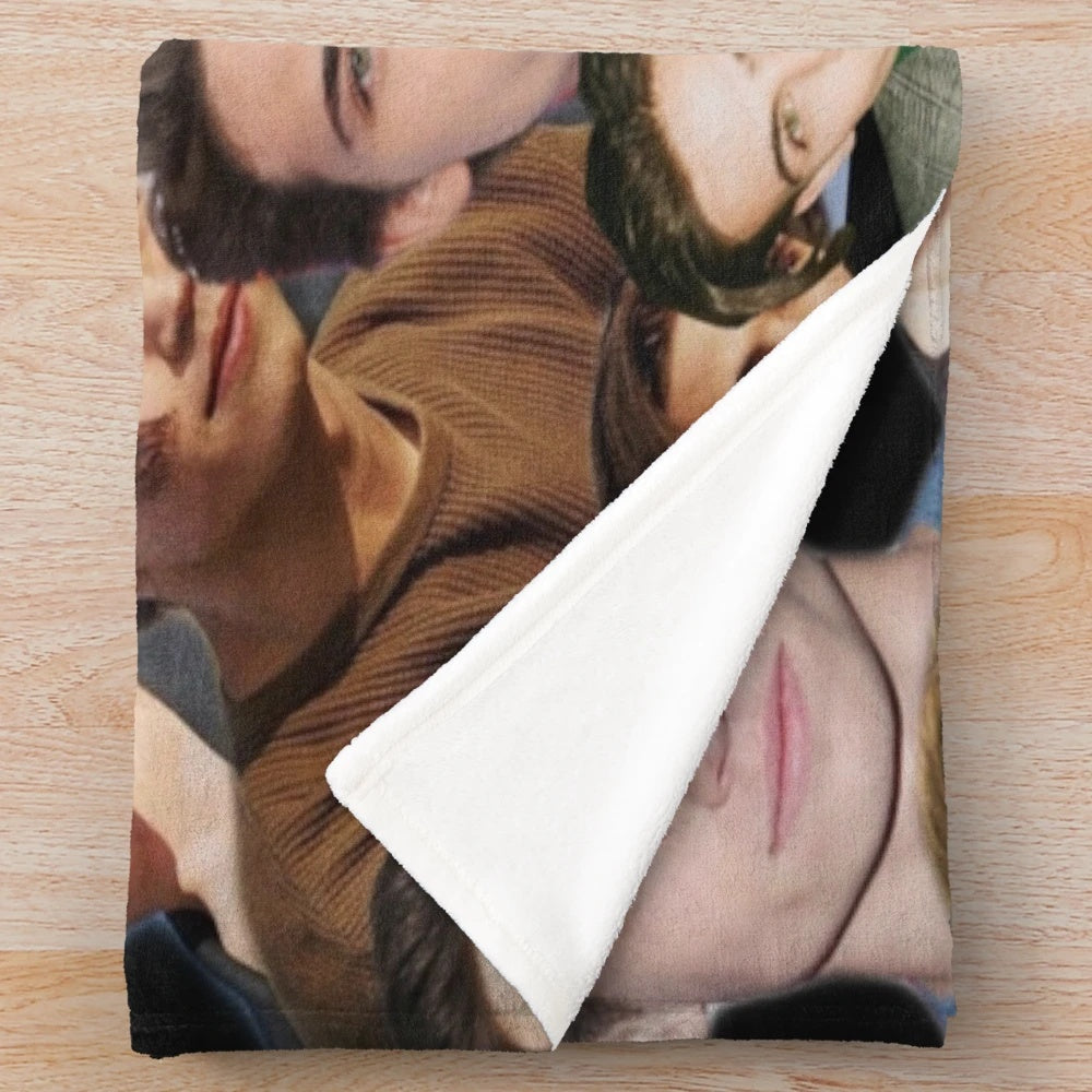 Tanner Buchanan photo collage plush blanket