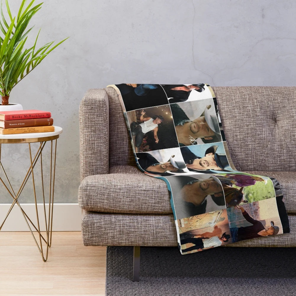 Tim McGraw Photo Collage Plush Blanket