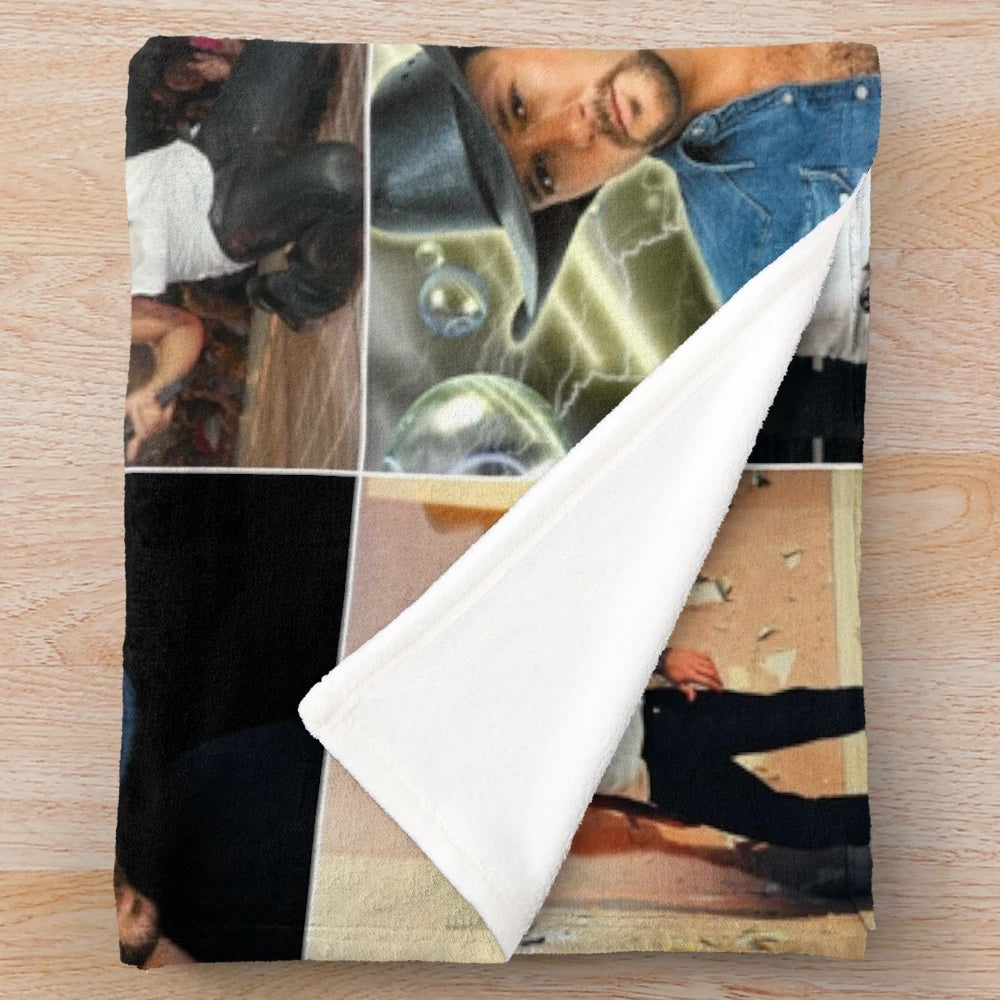 Tim McGraw Photo Collage Plush Blanket