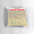 Personalized pillow featuring the image of Frank Turner, the famous English singer-songwriter.