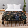 Will Graham photo collage plush blanket