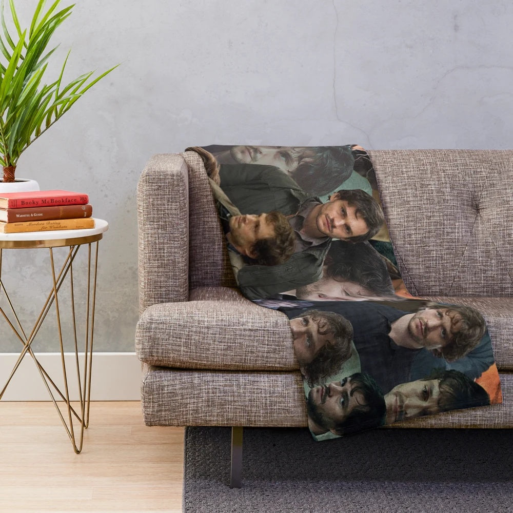 Will Graham photo collage plush blanket