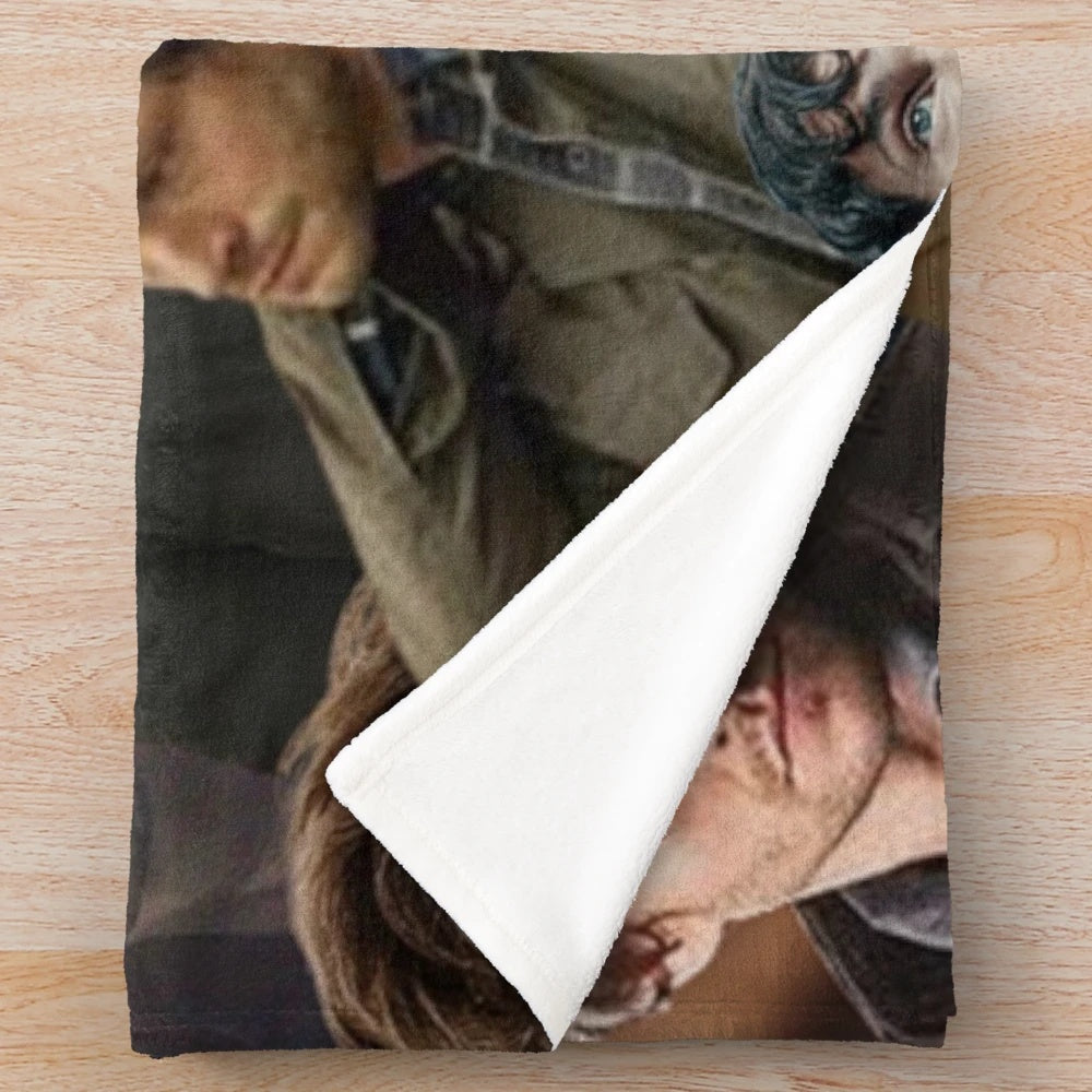Will Graham photo collage plush blanket