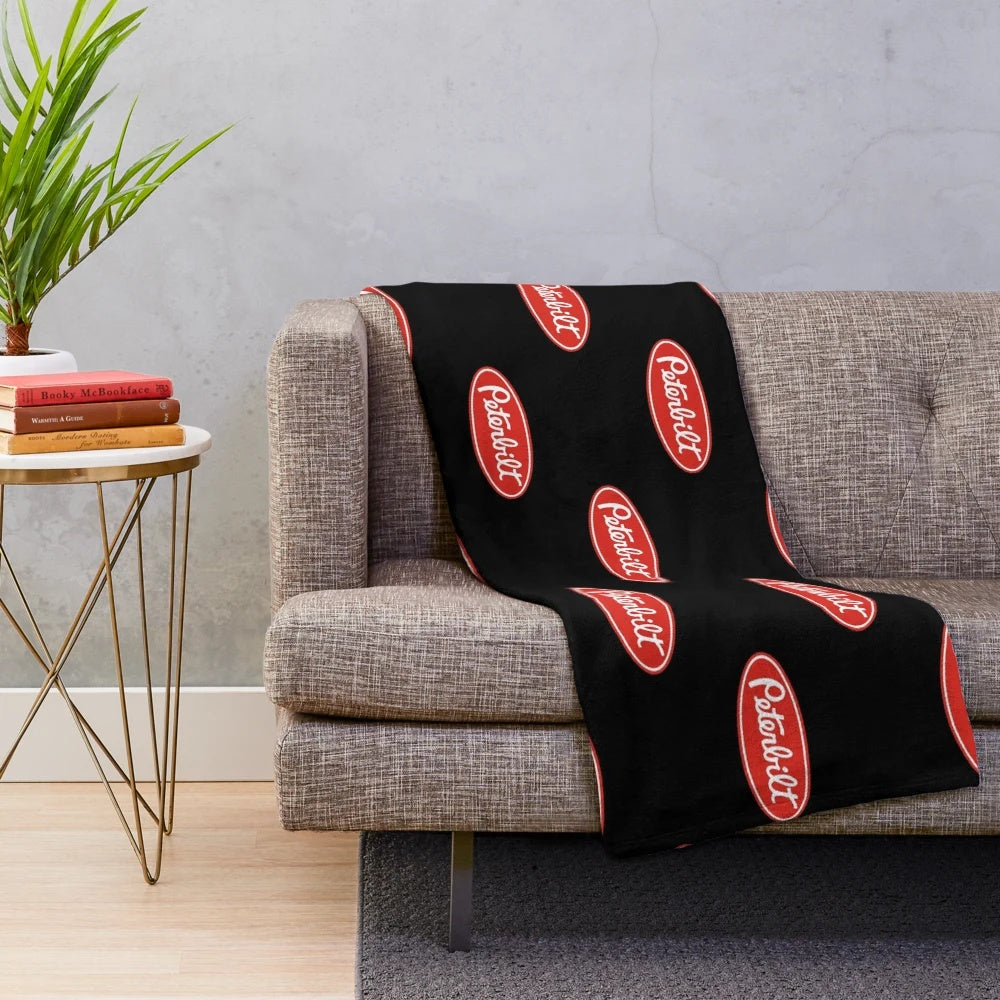 Peterbilt Truck Logo Plush Blanket