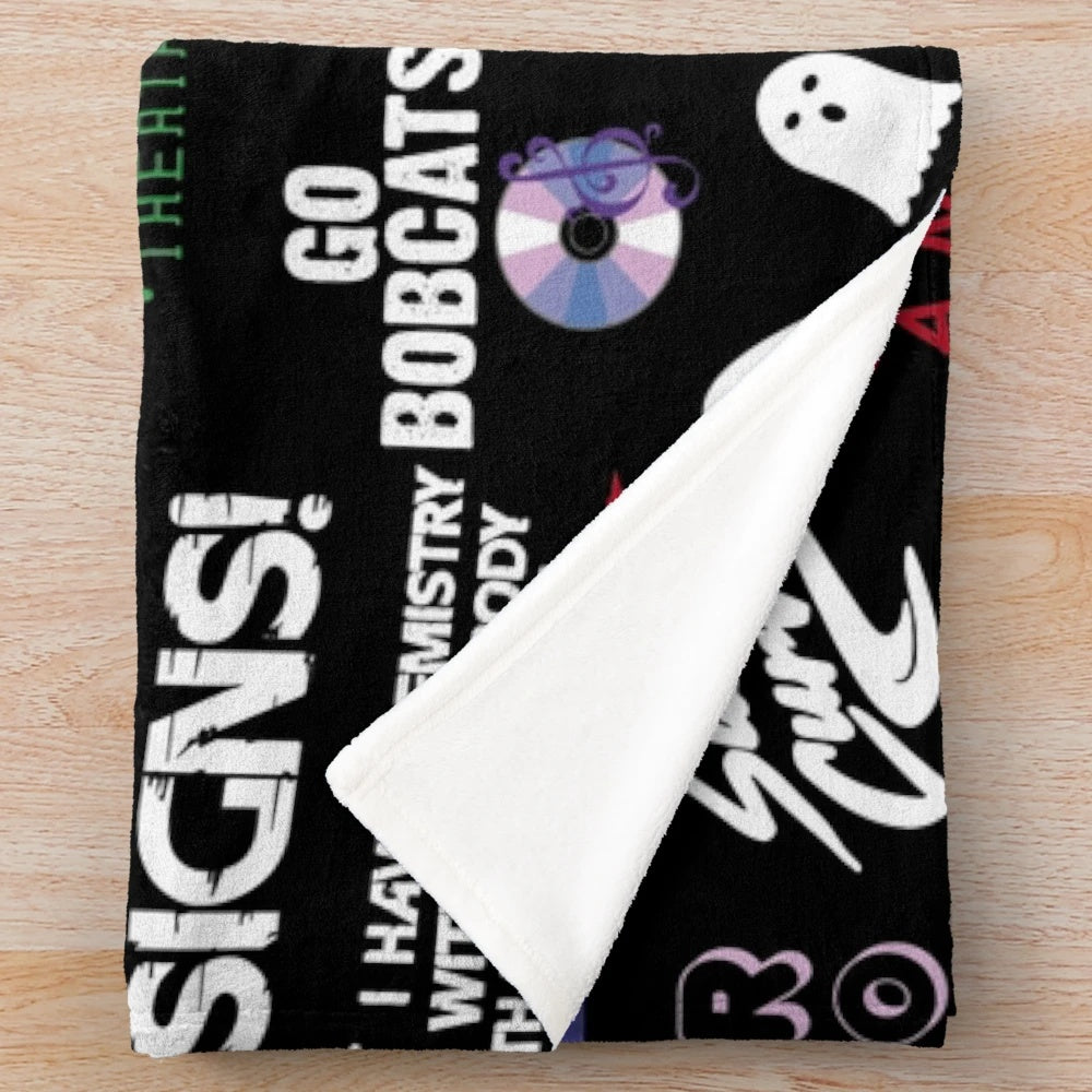 Plush blanket inspired by the Netflix series Julie and the Phantoms