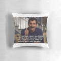 Phil Dunphy from the TV show Modern Family featured on a decorative throw pillow with a humorous meme quote