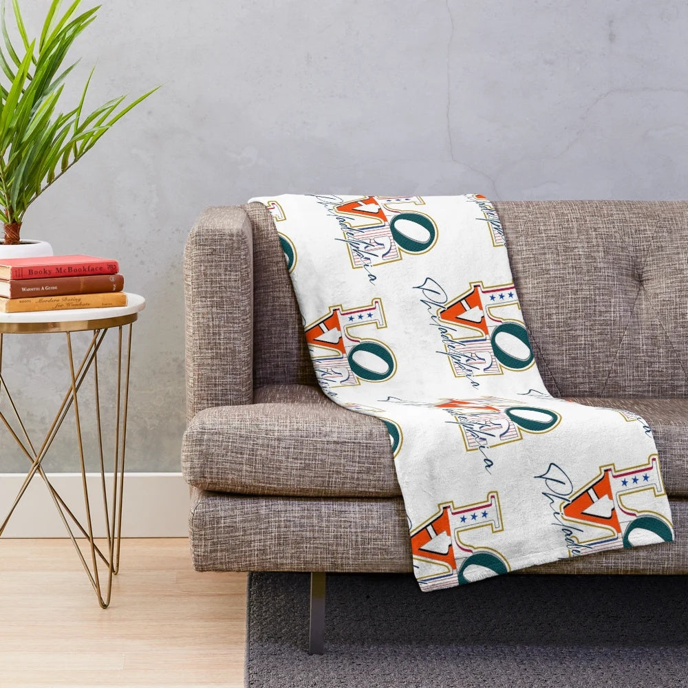 Philadelphia sports fan plush blanket
