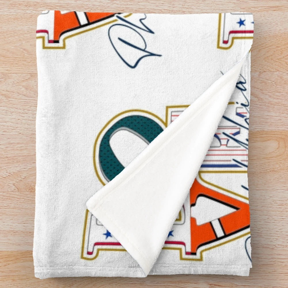 Philadelphia sports fan plush blanket