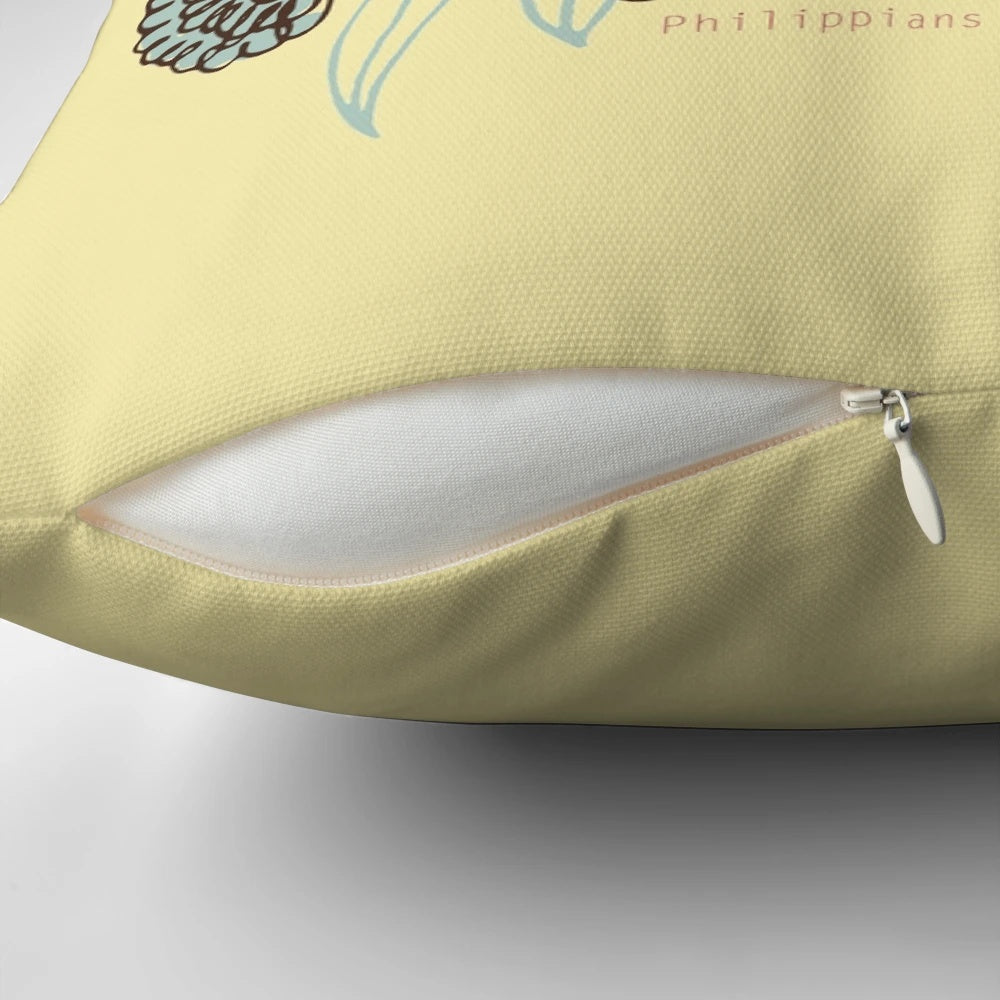 Inspirational "I Can Do All Things Through Christ Who Strengthens Me" Pillow