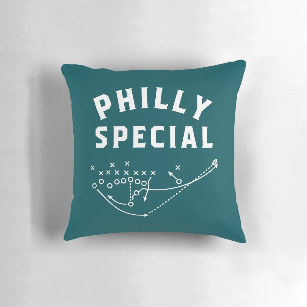 Philly Special" Philadelphia Eagles Trick Play Throw Pillow