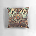 Phish concert industrial-style pillow with band and music imagery