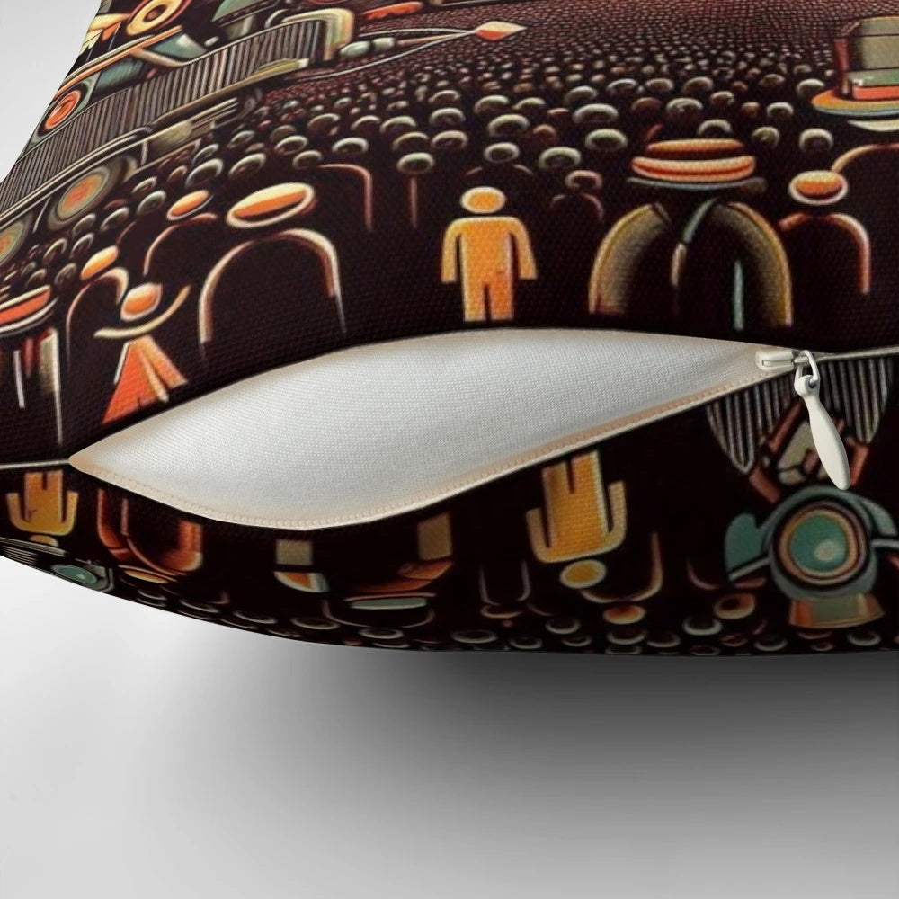 Phish concert industrial-style pillow with band and music imagery