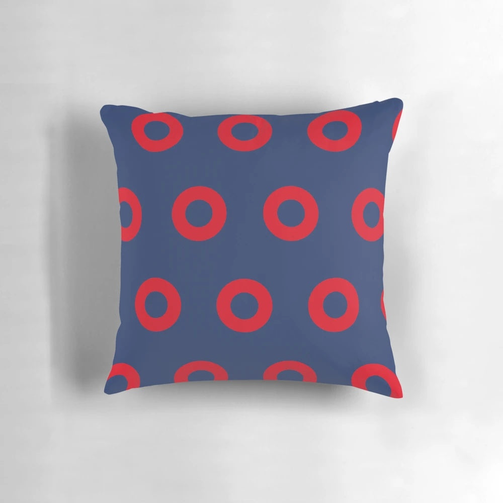 Phish Fishman Donut Pattern Pillow - Officially Licensed Phish Merchandise
