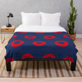 Phish Fishman Donut Pattern Plush Blanket