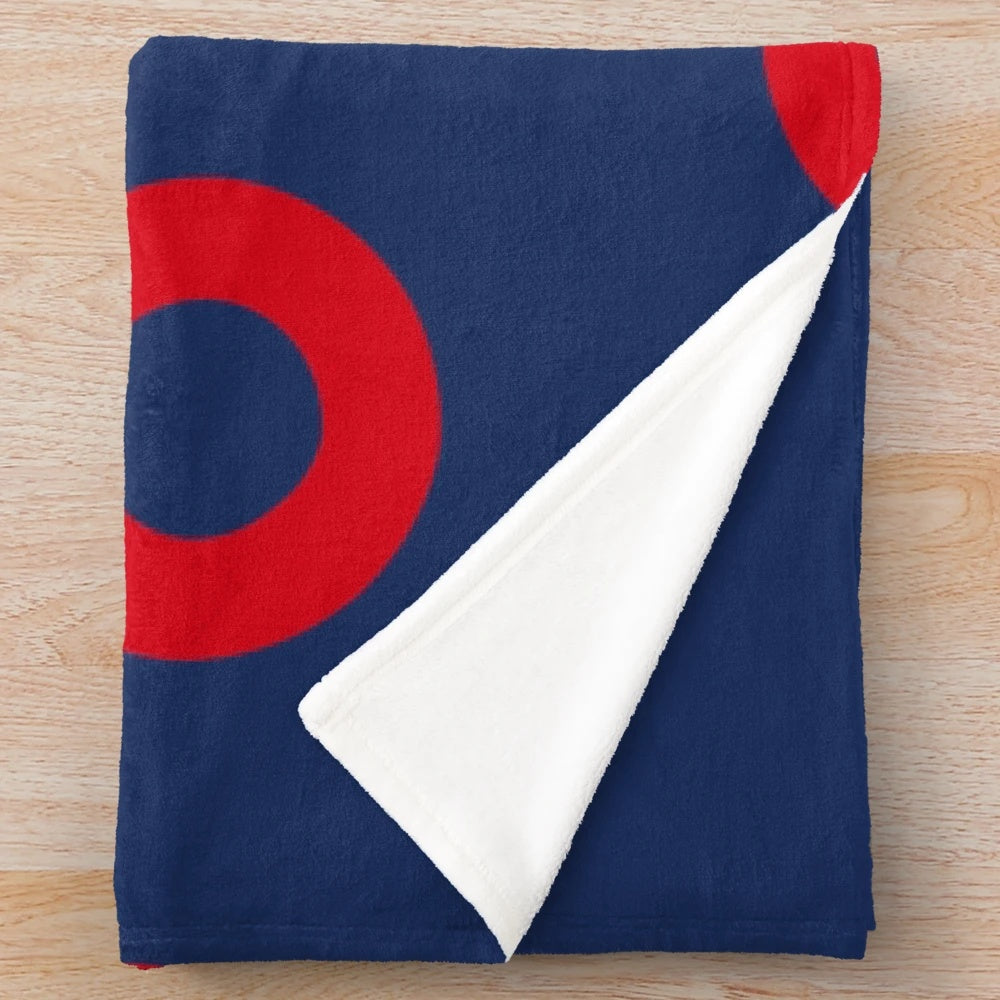 Phish Fishman Donut Pattern Plush Blanket