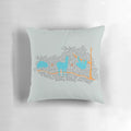 Phish-inspired pillow featuring jamming mammals