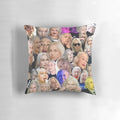 Phoebe Bridgers inspired collage design printed on a high-quality pillow