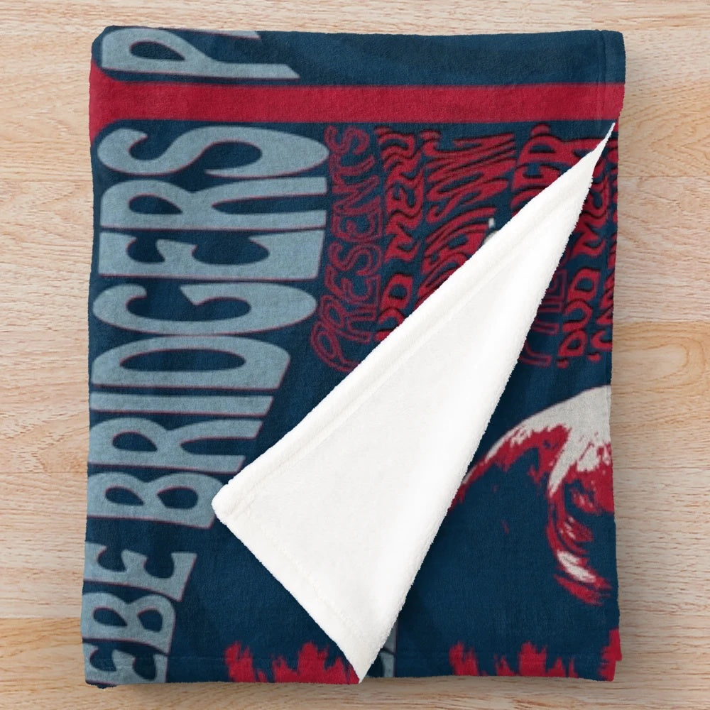 Phoebe Bridgers inspired psychedelic plush blanket