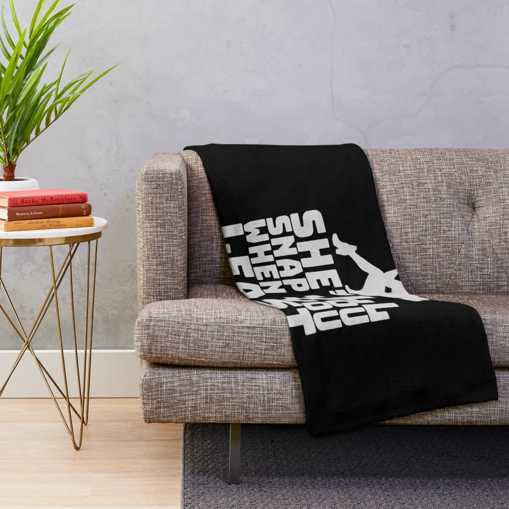 Photography Plush Blanket featuring a funny photographer design