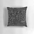 Black and white physics equations decorative pillow