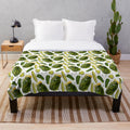 Pickles Galore Plush Blanket with Pickle Pattern