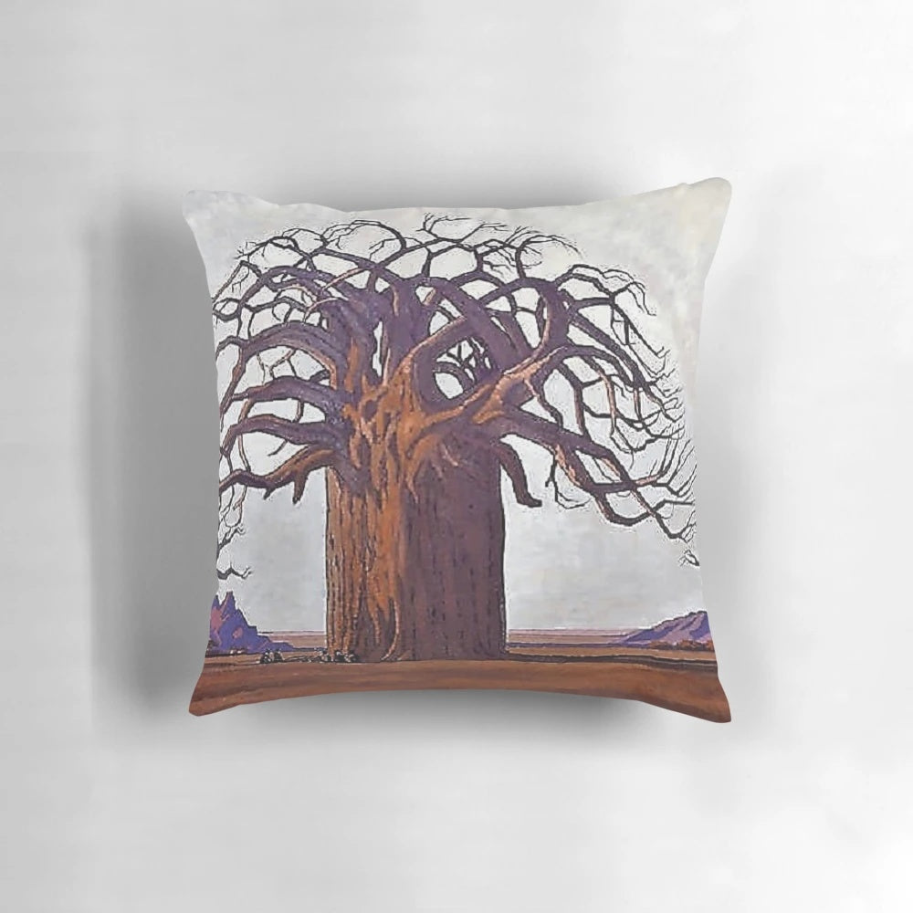 Pierneef Collection African Art Pillow featuring vibrant South African landscapes