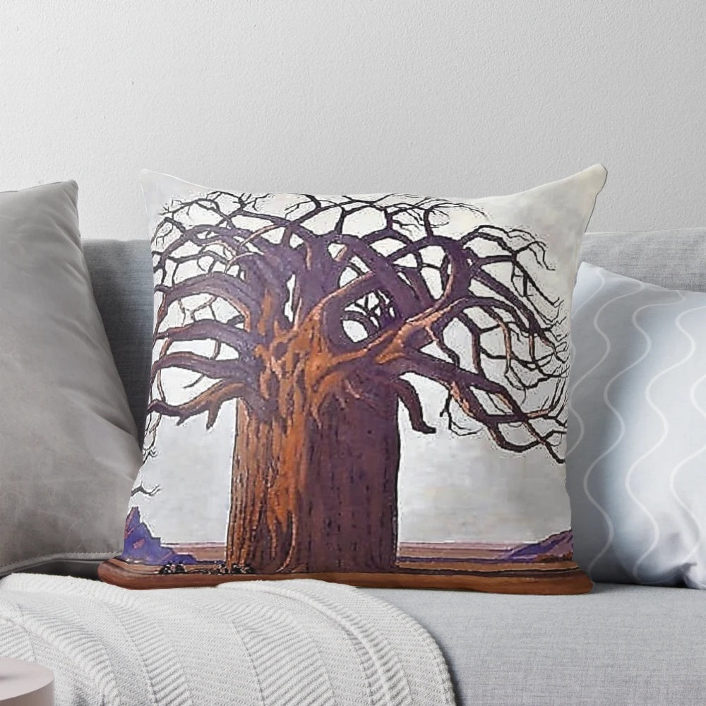 Pierneef Collection African Art Pillow featuring vibrant South African landscapes