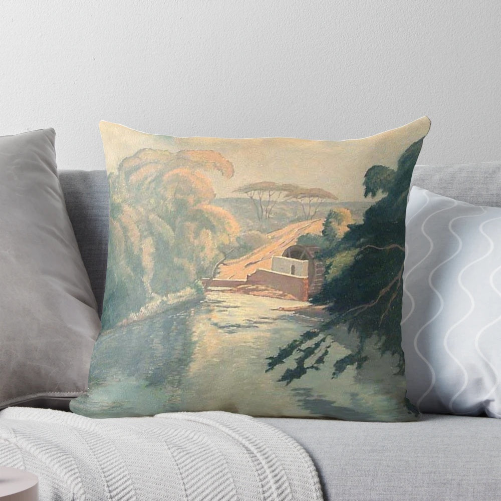 Pierneef Collection Decorative Pillow featuring a beautiful African landscape scene