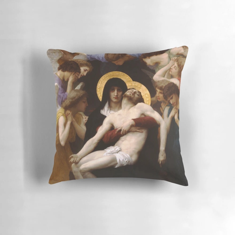 Pieta Chiffon religious wall art depicting Jesus Christ and the Virgin Mary