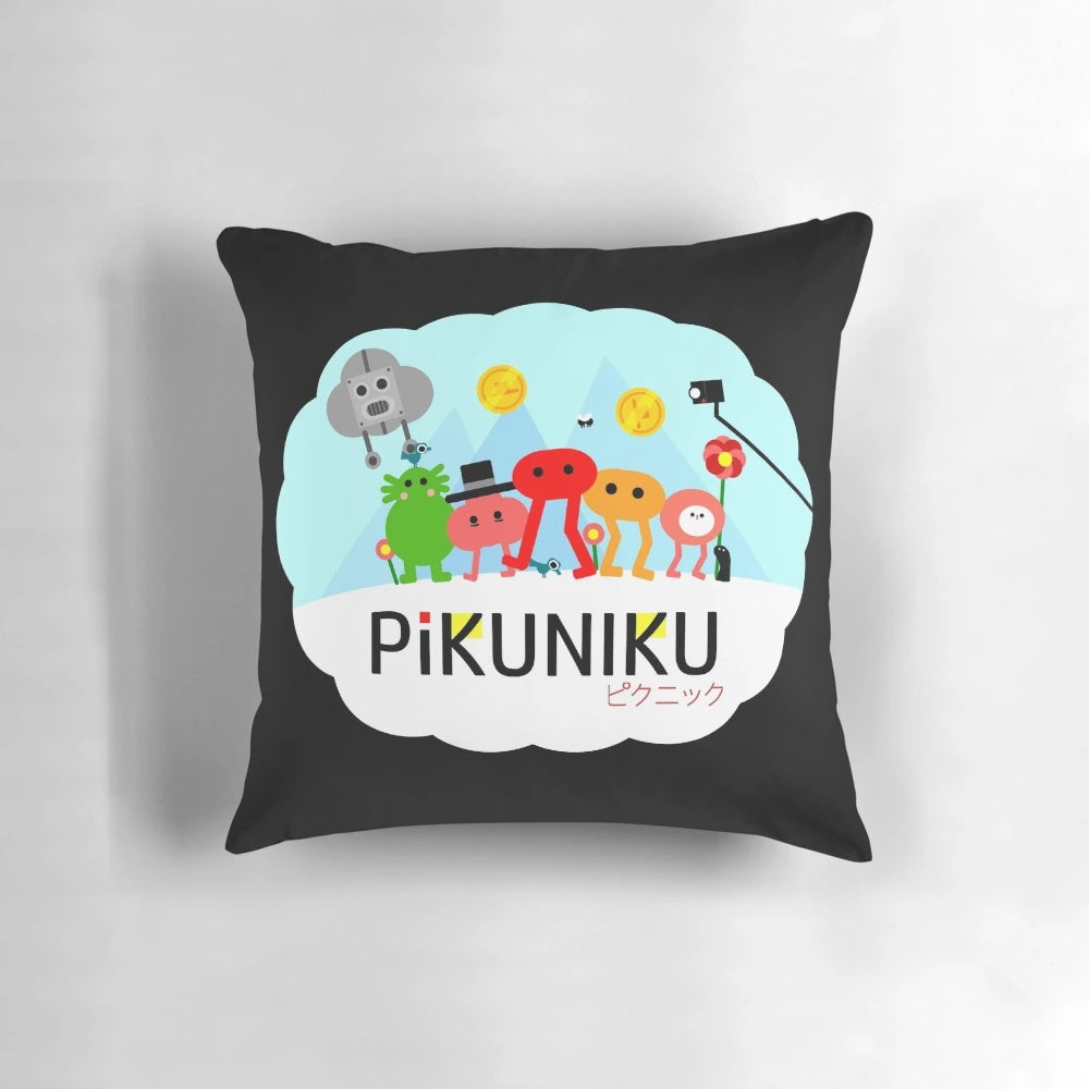 Soft, plush Pikuniku pillow featuring the cute characters from the indie video game