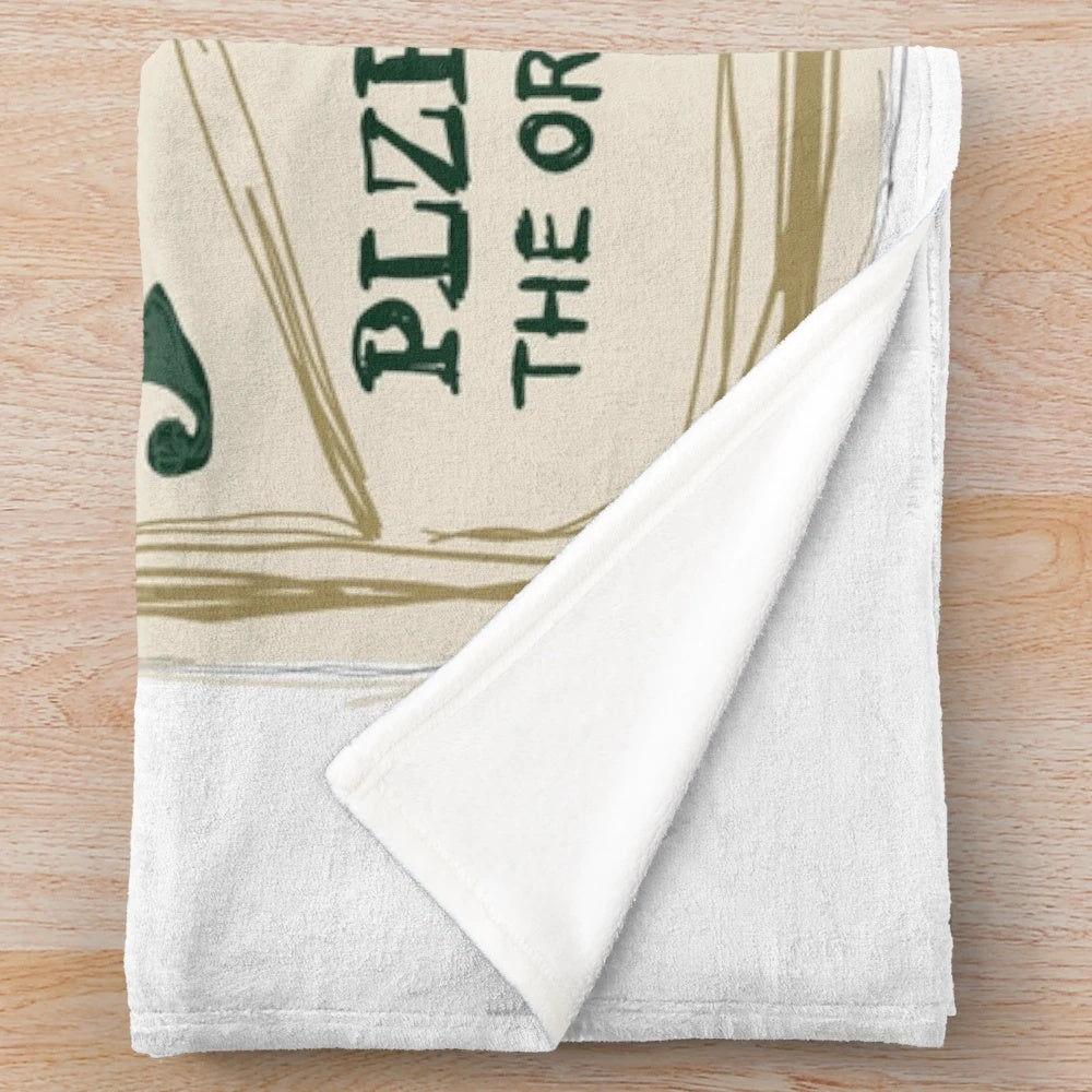 Pilsner Urquell-inspired plush blanket with pop art design